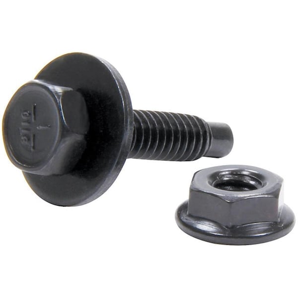 Allstar Performance 1.12 in. Body Bolt Kit with Clips - Black, 10PK ALL18560 - main